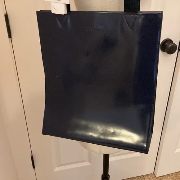 New Moschino navy purse